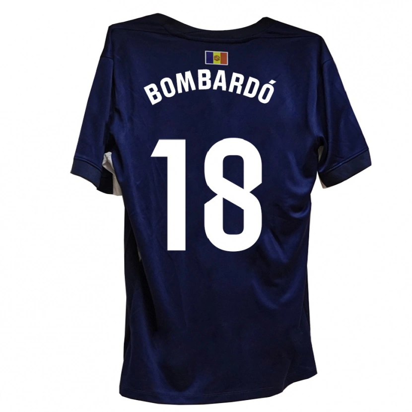 Danxen Hombre Camiseta Marc Bombardó #18 Azul Marino Blanco 1ª Equipación 2025/26 La Camisa