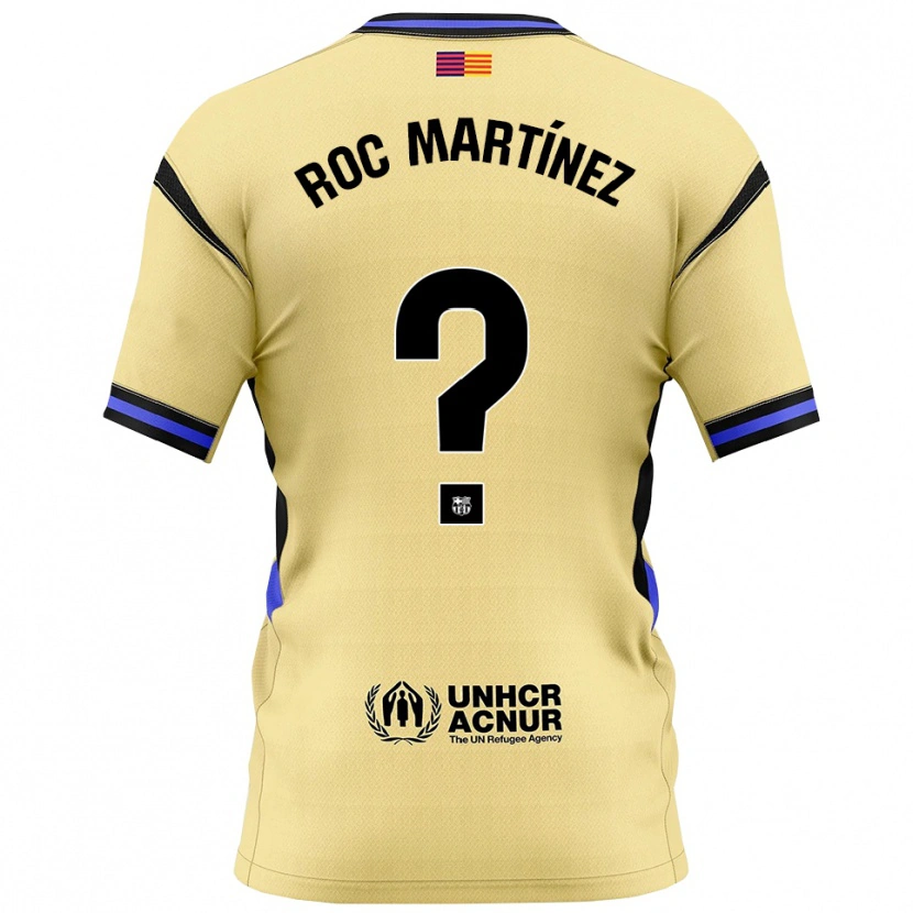 Danxen Hombre Camiseta Roc Martínez #0 Amarillo Negro 2ª Equipación 2025/26 La Camisa