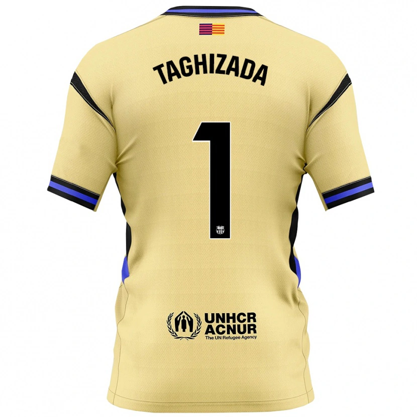 Danxen Hombre Camiseta Eldar Taghizada #1 Amarillo Negro 2ª Equipación 2025/26 La Camisa