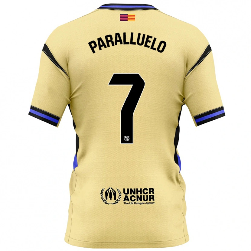 Danxen Hombre Camiseta Salma Paralluelo #7 Amarillo Negro 2ª Equipación 2025/26 La Camisa
