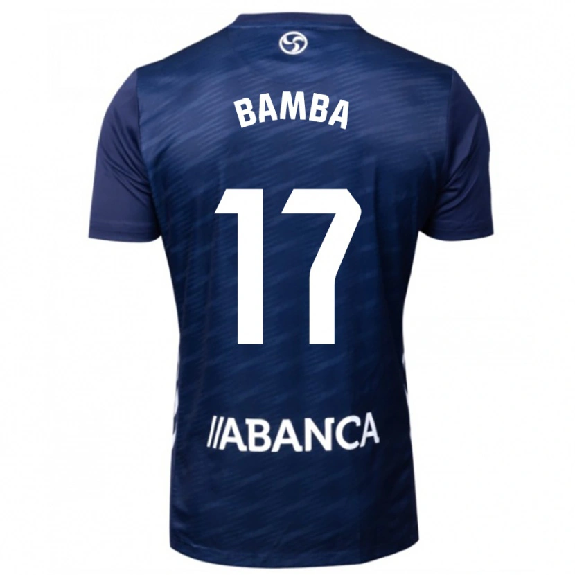 Danxen Hombre Camiseta Jonathan Bamba #17 Azul Marino Blanco 2ª Equipación 2025/26 La Camisa
