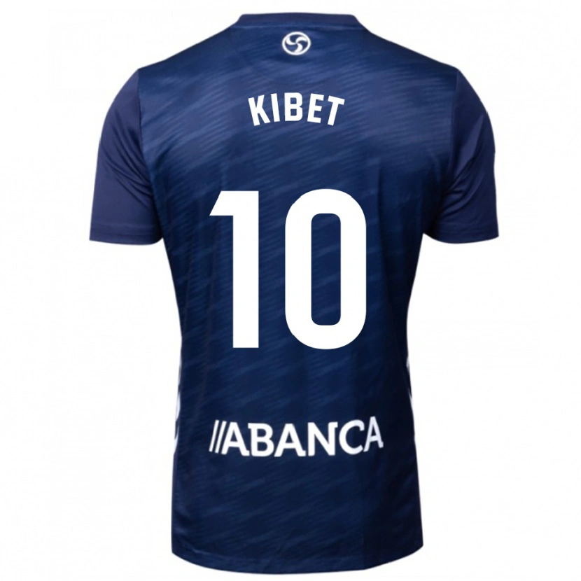 Danxen Hombre Camiseta Aldrine Kibet #10 Azul Marino Blanco 2ª Equipación 2025/26 La Camisa