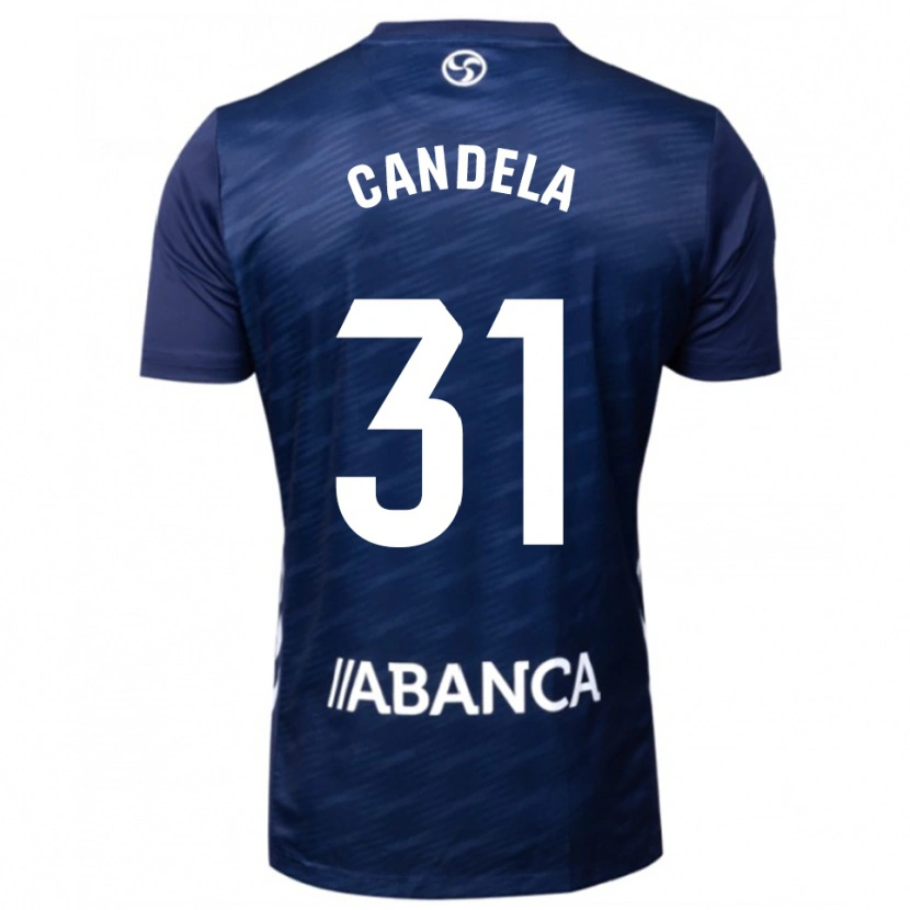 Danxen Hombre Camiseta Candela Rodríguez #31 Azul Marino Blanco 2ª Equipación 2025/26 La Camisa
