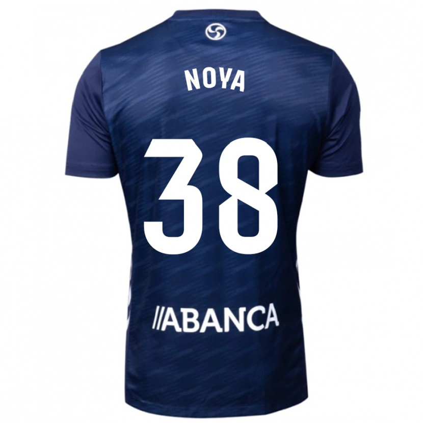 Danxen Hombre Camiseta Dani Noya #38 Azul Marino Blanco 2ª Equipación 2025/26 La Camisa