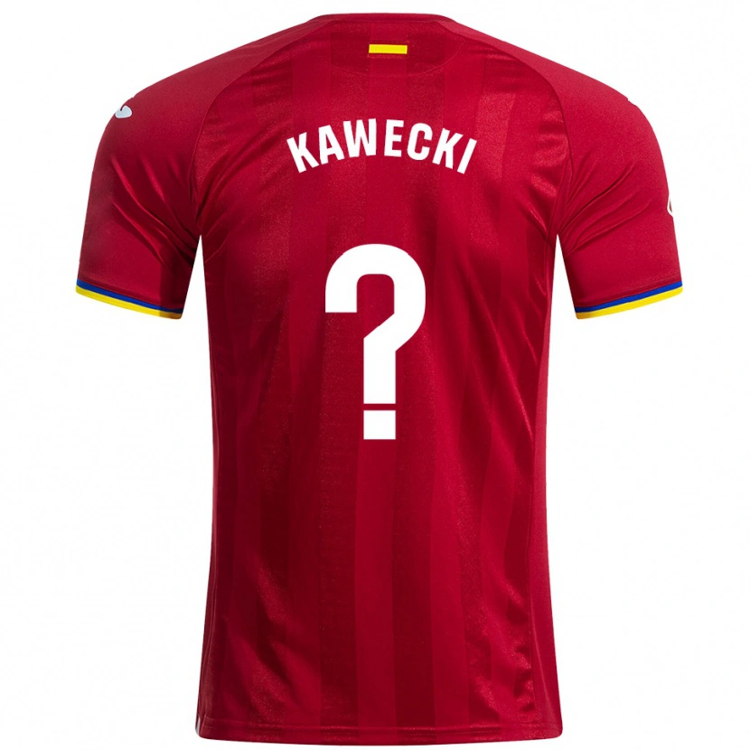 Danxen Hombre Camiseta Luis Kawecki #0 Rojo Amarillo Azul 2ª Equipación 2025/26 La Camisa