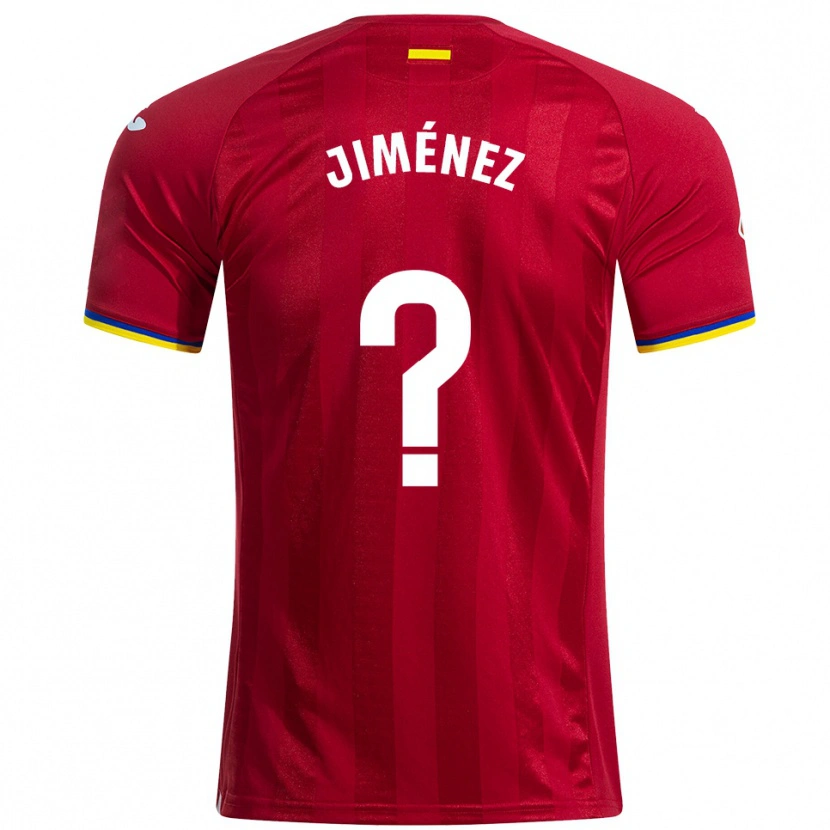 Danxen Hombre Camiseta Javier Jiménez #0 Rojo Amarillo Azul 2ª Equipación 2025/26 La Camisa