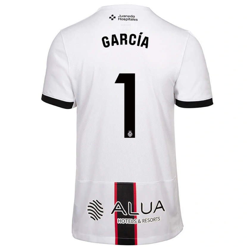 Danxen Hombre Camiseta Pere García #1 Blanco Negro 2ª Equipación 2025/26 La Camisa