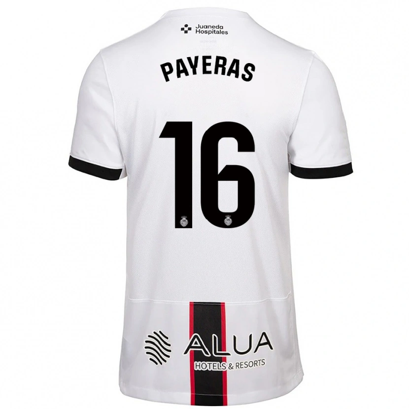 Danxen Hombre Camiseta Martí Payeras #16 Blanco Negro 2ª Equipación 2025/26 La Camisa