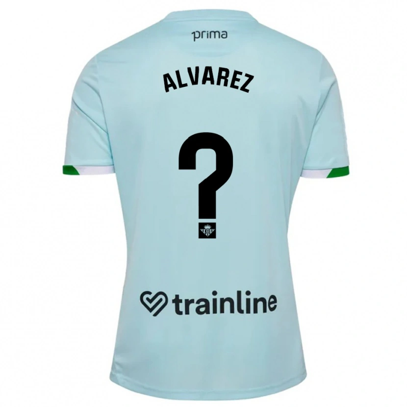 Danxen Hombre Camiseta Marco Álvarez #0 Celeste Verde 2ª Equipación 2025/26 La Camisa