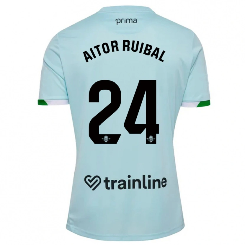 Danxen Hombre Camiseta Aitor Ruibal #24 Celeste Verde 2ª Equipación 2025/26 La Camisa