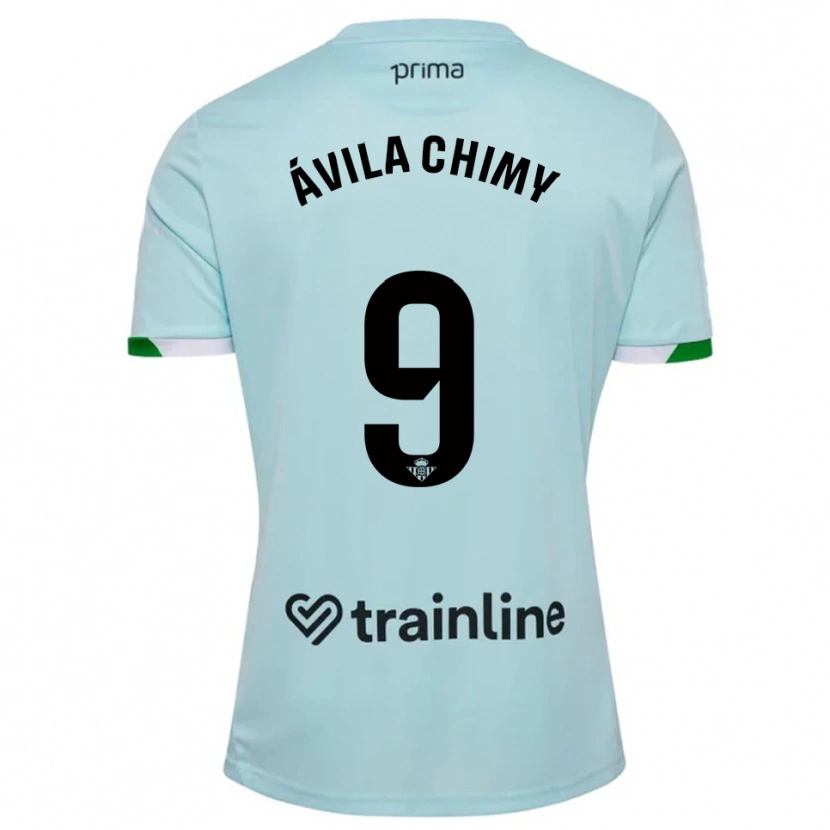 Danxen Hombre Camiseta Chimy Ávila #9 Celeste Verde 2ª Equipación 2025/26 La Camisa