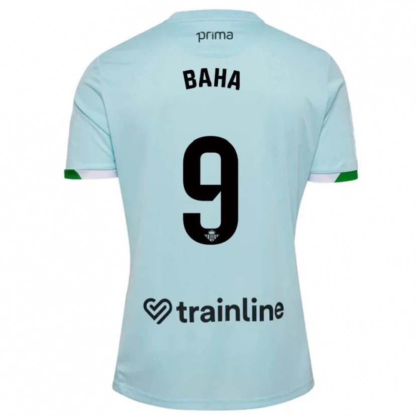 Danxen Hombre Camiseta Ziyad Baha #9 Celeste Verde 2ª Equipación 2025/26 La Camisa