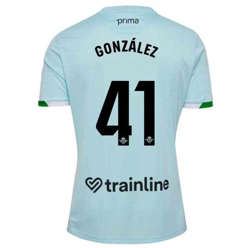 Danxen Hombre Camiseta Manu González #41 Celeste Verde 2ª Equipación 2025/26 La Camisa