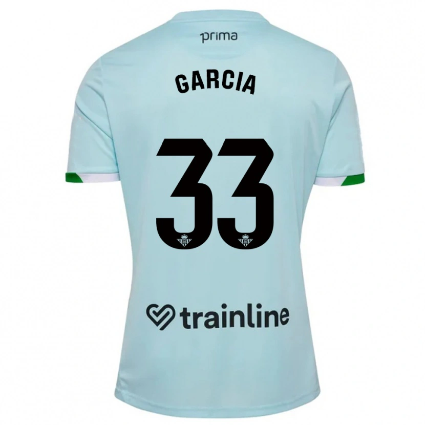 Danxen Hombre Camiseta Pablo García #33 Celeste Verde 2ª Equipación 2025/26 La Camisa