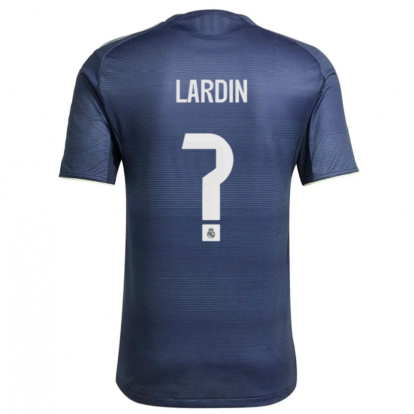 Danxen Hombre Camiseta Carlos Lardin #0 Azul Marino Plata 2ª Equipación 2025/26 La Camisa