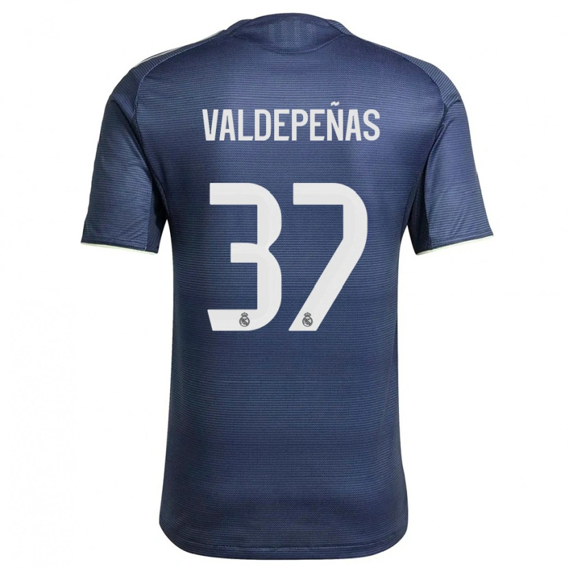 Danxen Hombre Camiseta Víctor Valdepeñas #37 Azul Marino Plata 2ª Equipación 2025/26 La Camisa