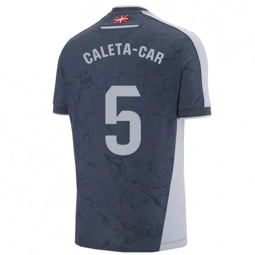 Danxen Hombre Camiseta Duje Caleta-Car #5 Azul Oscuro Blanco 2ª Equipación 2025/26 La Camisa