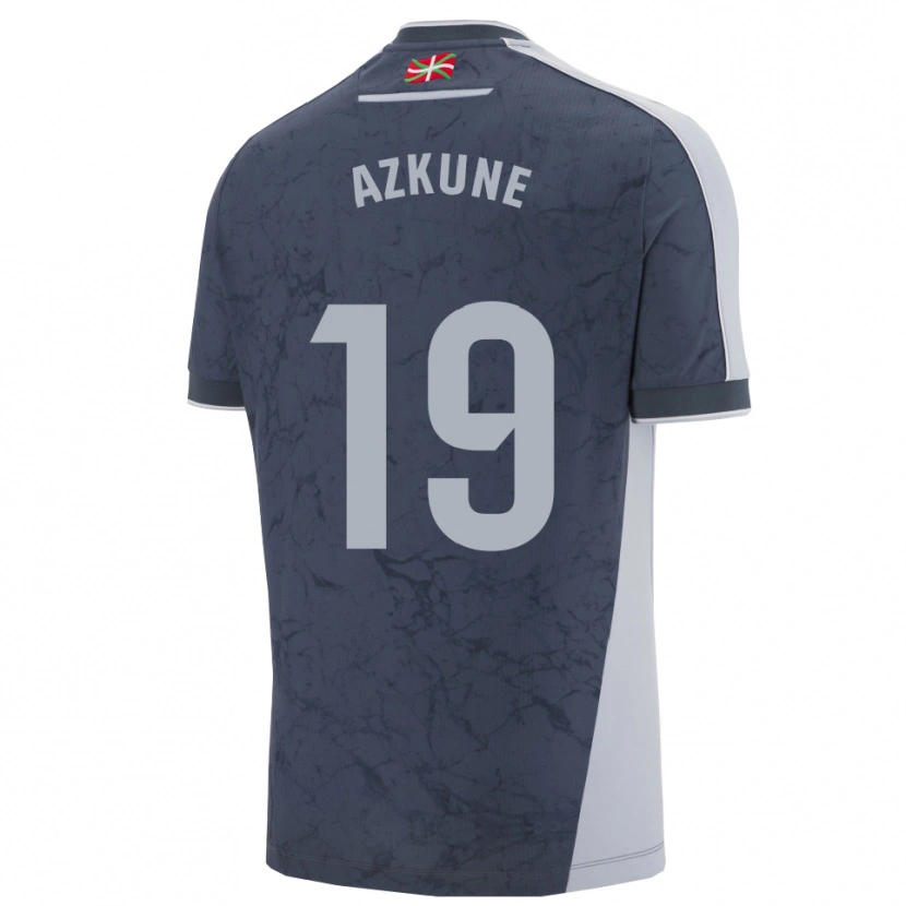Danxen Hombre Camiseta Ekain Azkune #19 Azul Oscuro Blanco 2ª Equipación 2025/26 La Camisa