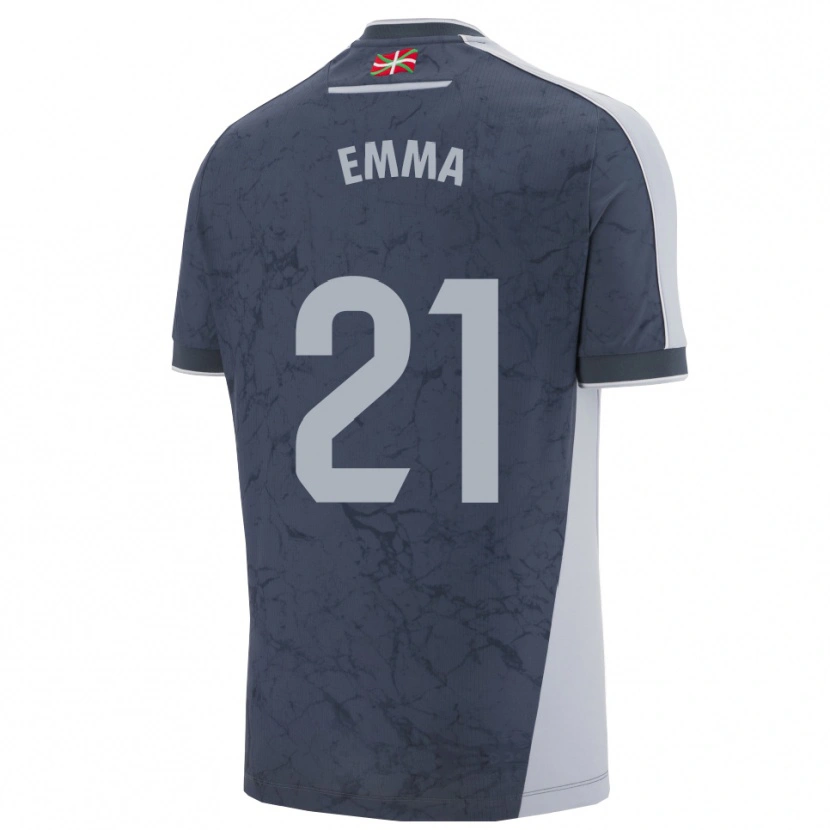 Danxen Hombre Camiseta Emma Ramírez #21 Azul Oscuro Blanco 2ª Equipación 2025/26 La Camisa