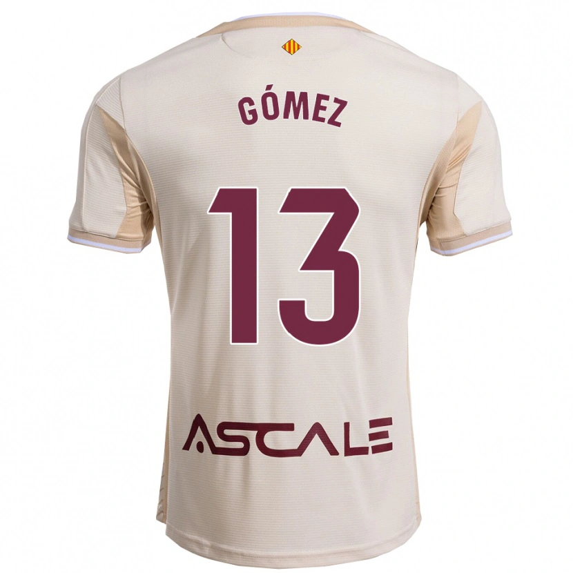 Danxen Hombre Camiseta Rubén Gómez #13 Blanquecino Burdeos 2ª Equipación 2025/26 La Camisa