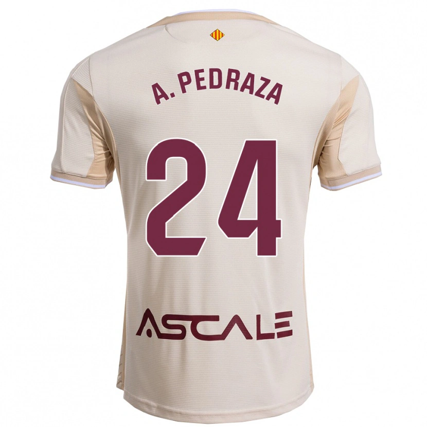 Danxen Hombre Camiseta Alfonso Pedraza #24 Blanquecino Burdeos 2ª Equipación 2025/26 La Camisa
