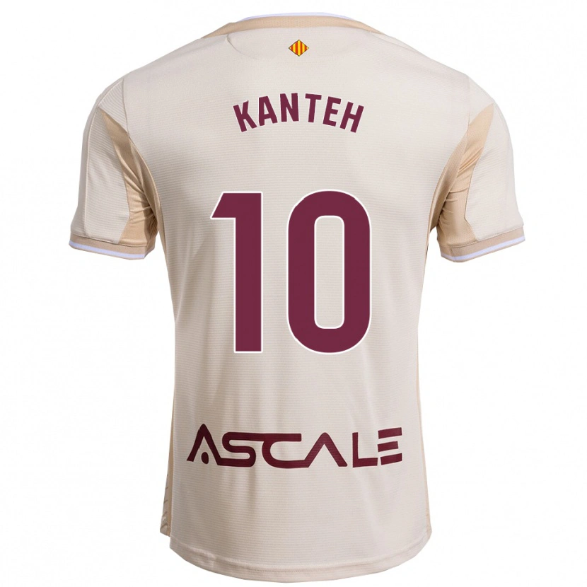 Danxen Hombre Camiseta Fatou Kanteh #10 Blanquecino Burdeos 2ª Equipación 2025/26 La Camisa