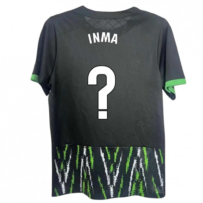 Danxen Hombre Camiseta Inmaculada López Balsalobre #0 Negro Verde 2ª Equipación 2025/26 La Camisa