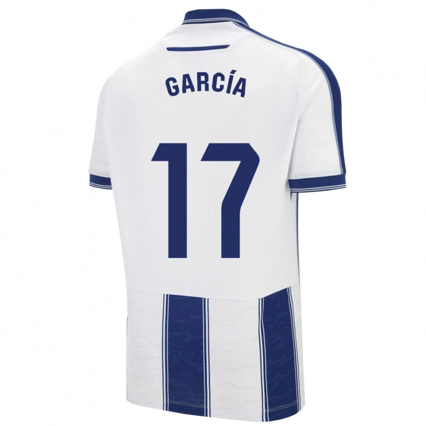 Danxen Hombre Camiseta Víctor García #17 Azul Marino Blanco 2ª Equipación 2025/26 La Camisa