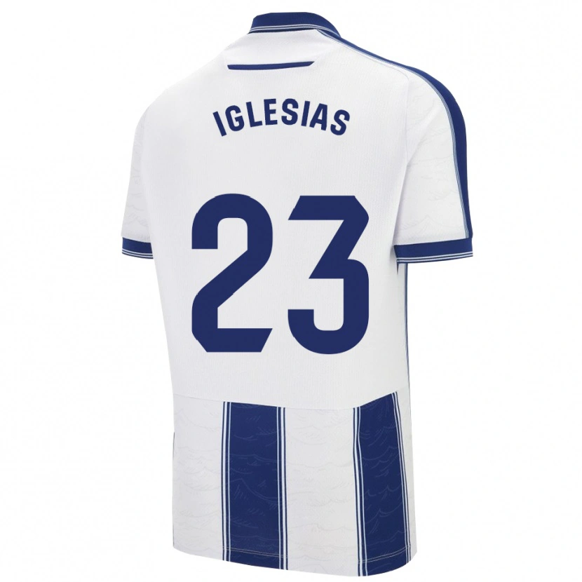 Danxen Hombre Camiseta Dylan Iglesias #23 Azul Marino Blanco 2ª Equipación 2025/26 La Camisa