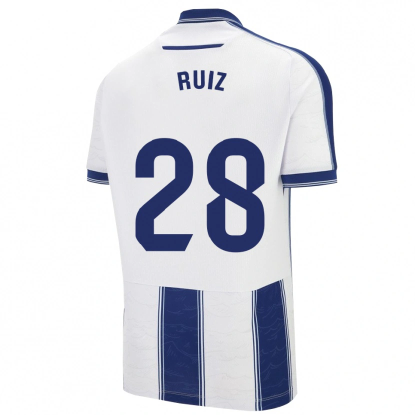 Danxen Hombre Camiseta Joan Ruiz #28 Azul Marino Blanco 2ª Equipación 2025/26 La Camisa