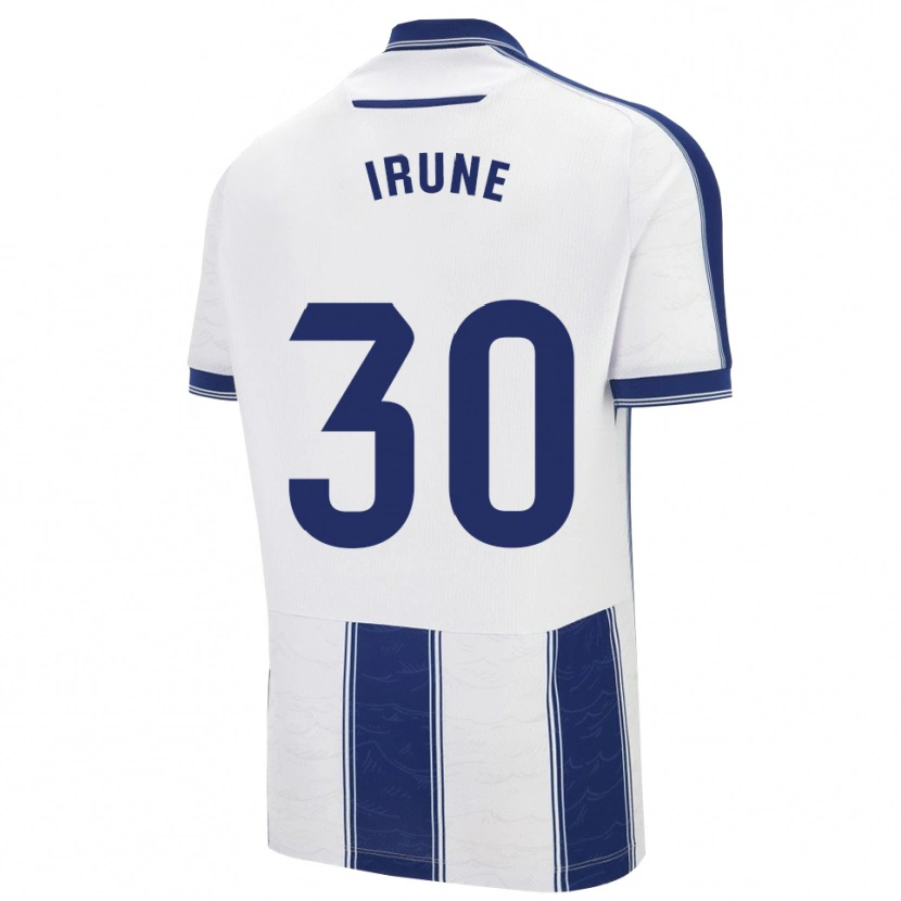 Danxen Hombre Camiseta Irune Cervera #30 Azul Marino Blanco 2ª Equipación 2025/26 La Camisa