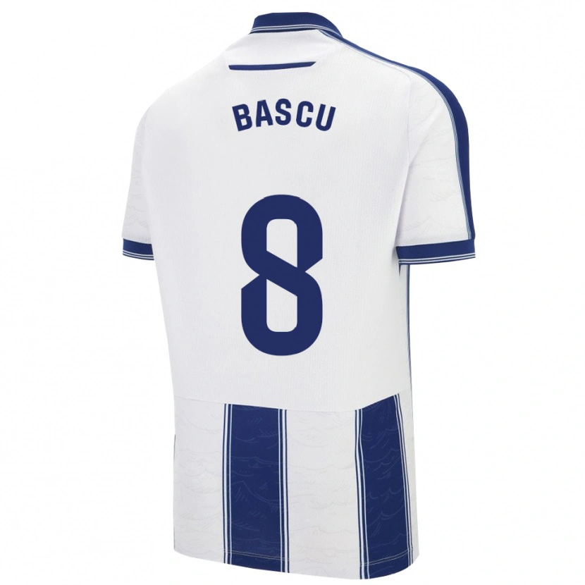 Danxen Hombre Camiseta Ainhoa Estevez Bascuñan #8 Azul Marino Blanco 2ª Equipación 2025/26 La Camisa