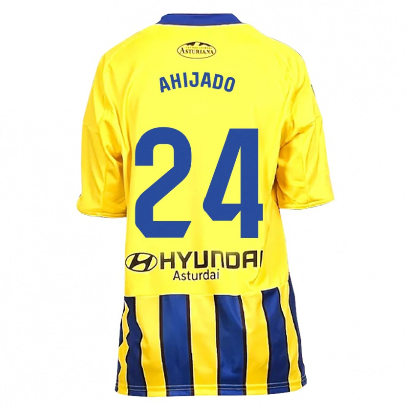 Danxen Hombre Camiseta Lucas Ahijado #24 Amarillo Azul 2ª Equipación 2025/26 La Camisa