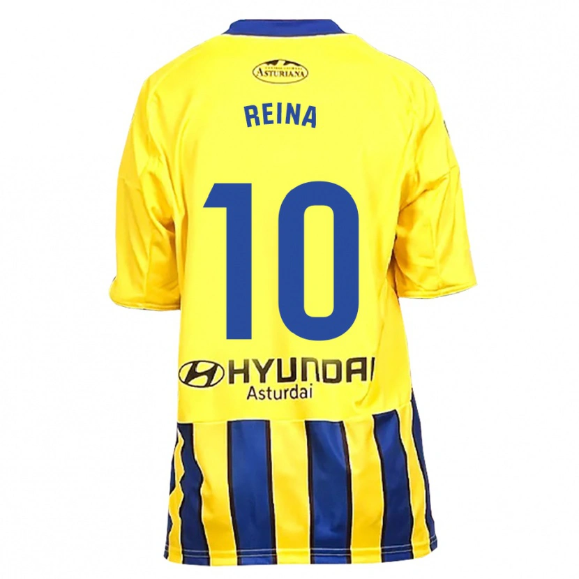Danxen Hombre Camiseta Alberto Reina #10 Amarillo Azul 2ª Equipación 2025/26 La Camisa