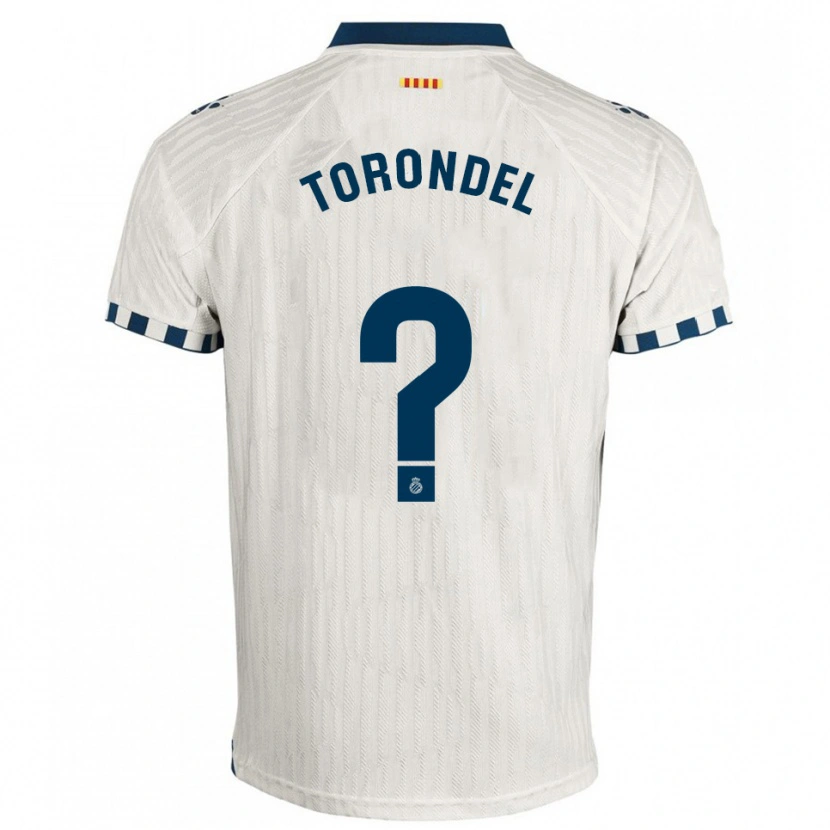 Danxen Hombre Camiseta Aitor Torondel #0 Blanco Azul 2ª Equipación 2025/26 La Camisa
