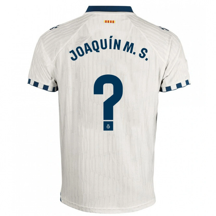 Danxen Hombre Camiseta Joaquín Manuel Sánchez #0 Blanco Azul 2ª Equipación 2025/26 La Camisa