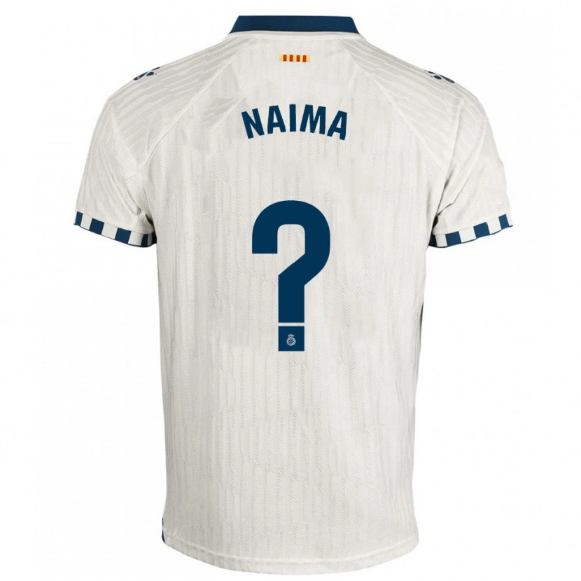 Danxen Hombre Camiseta Naima García Aguilar #0 Blanco Azul 2ª Equipación 2025/26 La Camisa