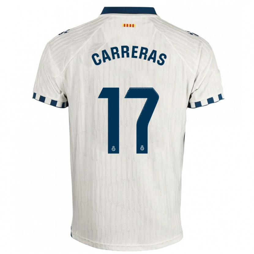 Danxen Hombre Camiseta Jofre Carreras #17 Blanco Azul 2ª Equipación 2025/26 La Camisa