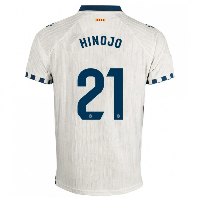 Danxen Hombre Camiseta Roger Hinojo #21 Blanco Azul 2ª Equipación 2025/26 La Camisa