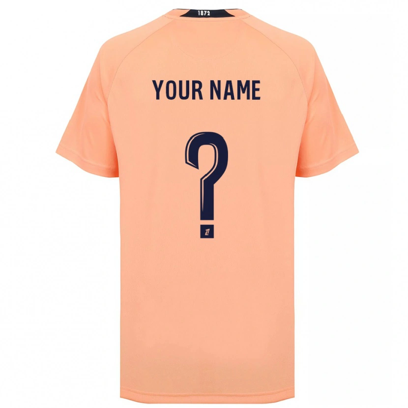 Danxen Hombre Camiseta Su Nombre #0 Naranja Azul Marino 2ª Equipación 2025/26 La Camisa