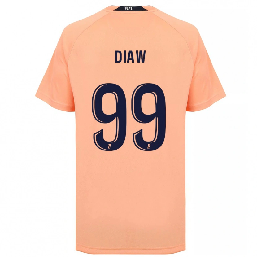 Danxen Hombre Camiseta Mory Diaw #99 Naranja Azul Marino 2ª Equipación 2025/26 La Camisa