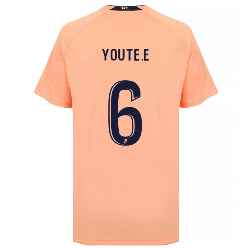 Danxen Hombre Camiseta Étienne Youté Kinkoué #6 Naranja Azul Marino 2ª Equipación 2025/26 La Camisa