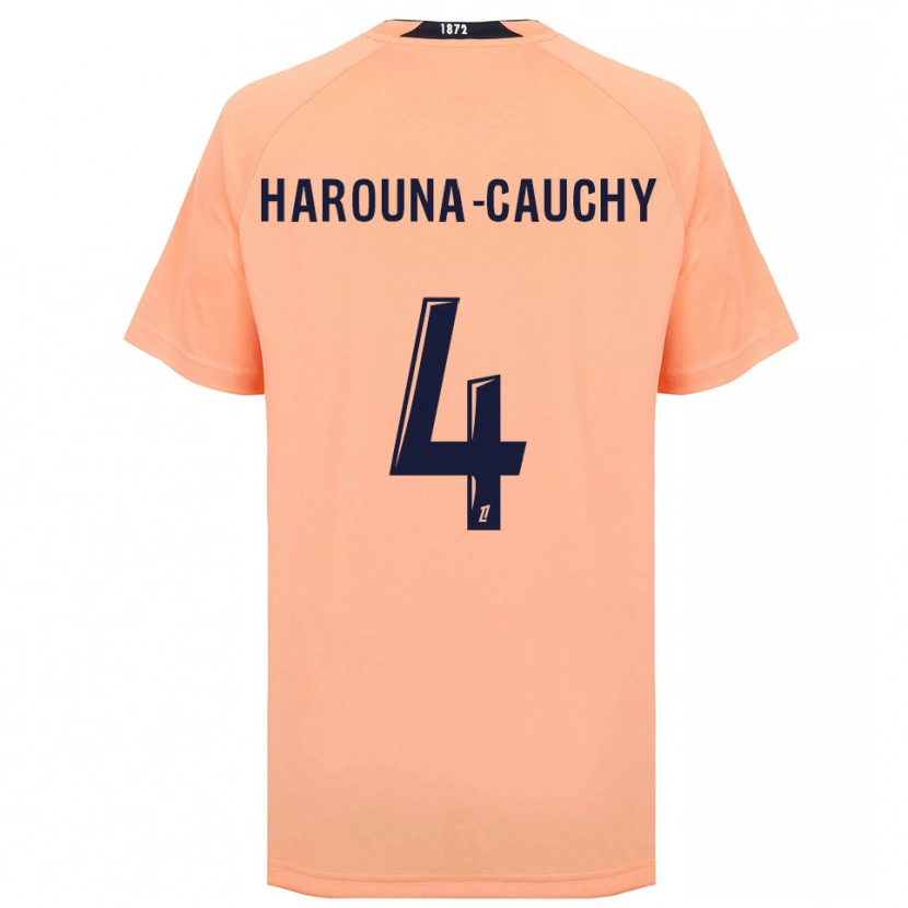 Danxen Hombre Camiseta Yllian Harouna-Cauchy #4 Naranja Azul Marino 2ª Equipación 2025/26 La Camisa