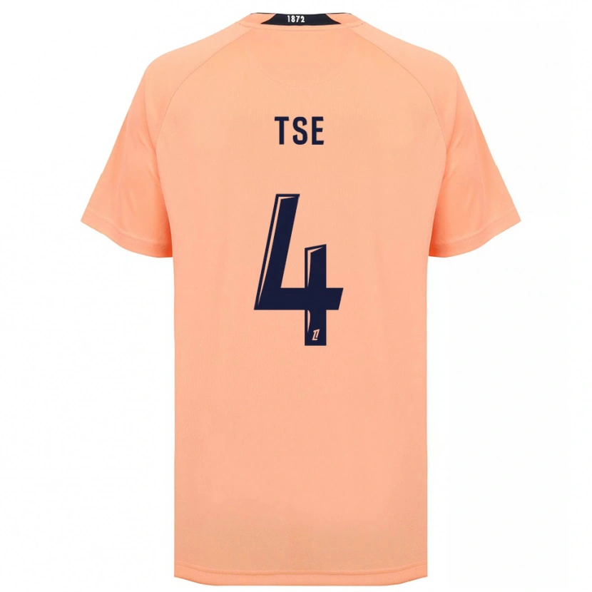 Danxen Hombre Camiseta Élisabeth Tsé #4 Naranja Azul Marino 2ª Equipación 2025/26 La Camisa