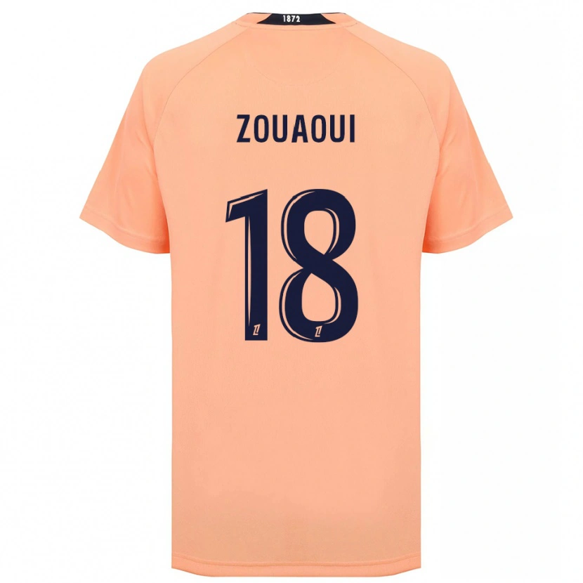 Danxen Hombre Camiseta Yanis Zouaoui #18 Naranja Azul Marino 2ª Equipación 2025/26 La Camisa