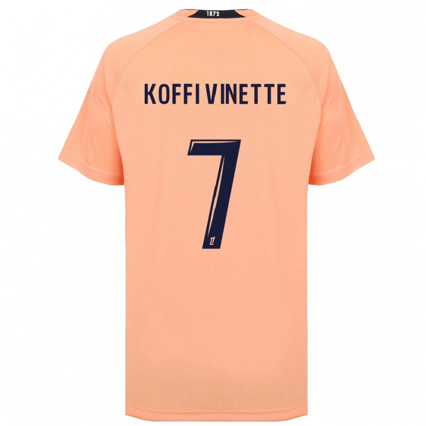 Danxen Hombre Camiseta Enzo Koffi #7 Naranja Azul Marino 2ª Equipación 2025/26 La Camisa