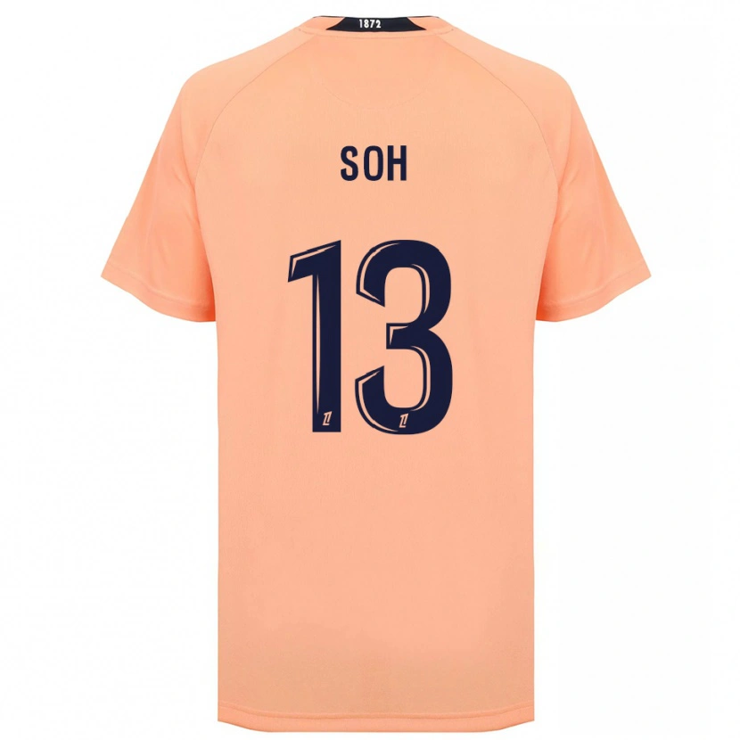 Danxen Hombre Camiseta Yanis Soh #13 Naranja Azul Marino 2ª Equipación 2025/26 La Camisa