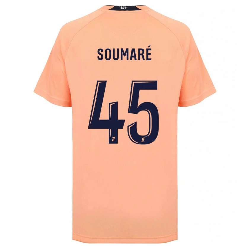 Danxen Hombre Camiseta Issa Soumaré #45 Naranja Azul Marino 2ª Equipación 2025/26 La Camisa