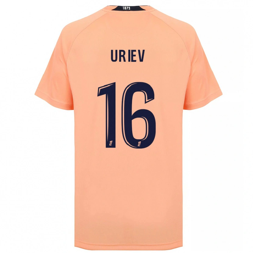 Danxen Hombre Camiseta Alan Uriev #16 Naranja Azul Marino 2ª Equipación 2025/26 La Camisa