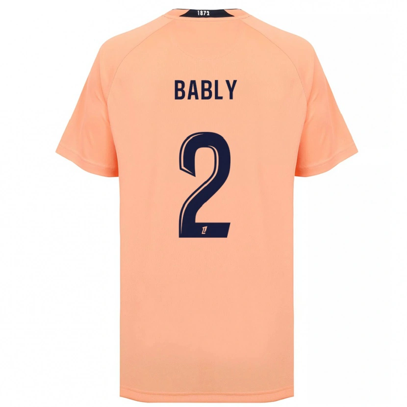 Danxen Hombre Camiseta Emmanuel Bably #2 Naranja Azul Marino 2ª Equipación 2025/26 La Camisa